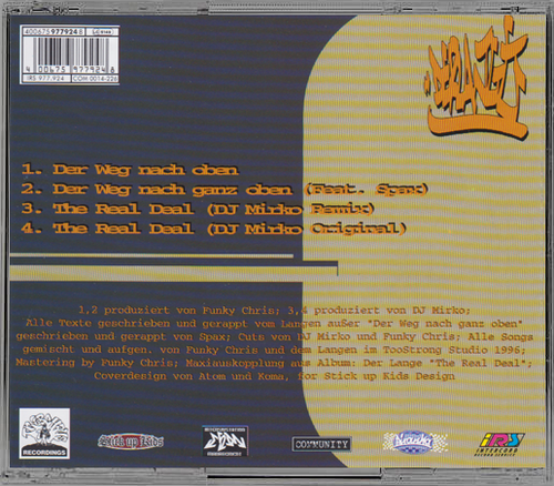 DER LANGE - Der Weg nach oben (CD-Maxi)