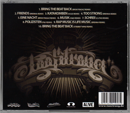 TOO STRONG - Rap Music Is Life Music - The Remix Album (CD-Album)