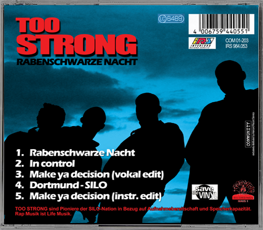 TOO STRONG - Rabenschwarze Nacht (CD)