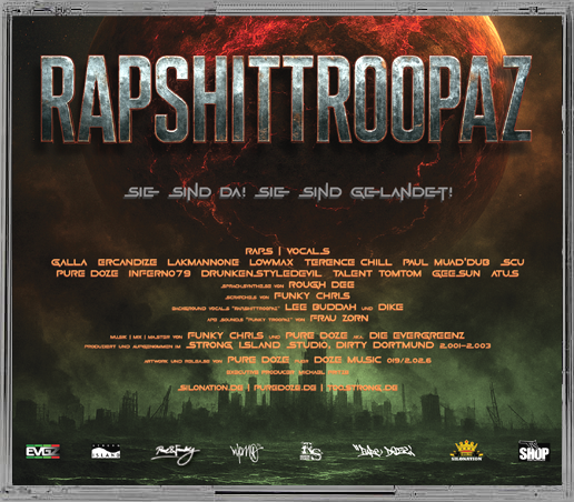 RAPSHITTROOPAZ - Die Evergreenz (CD-Album, handmade)