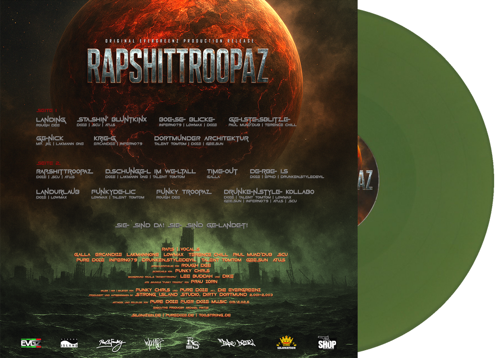 RAPSHITTROOPAZ - Die Evergreenz (GREEN VINYL)