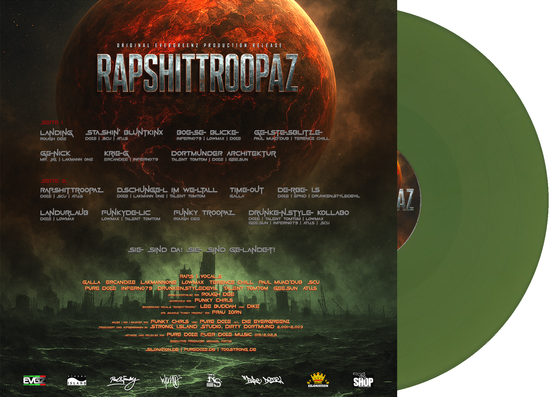 RAPSHITTROOPAZ - Die Evergreenz (GREEN VINYL)