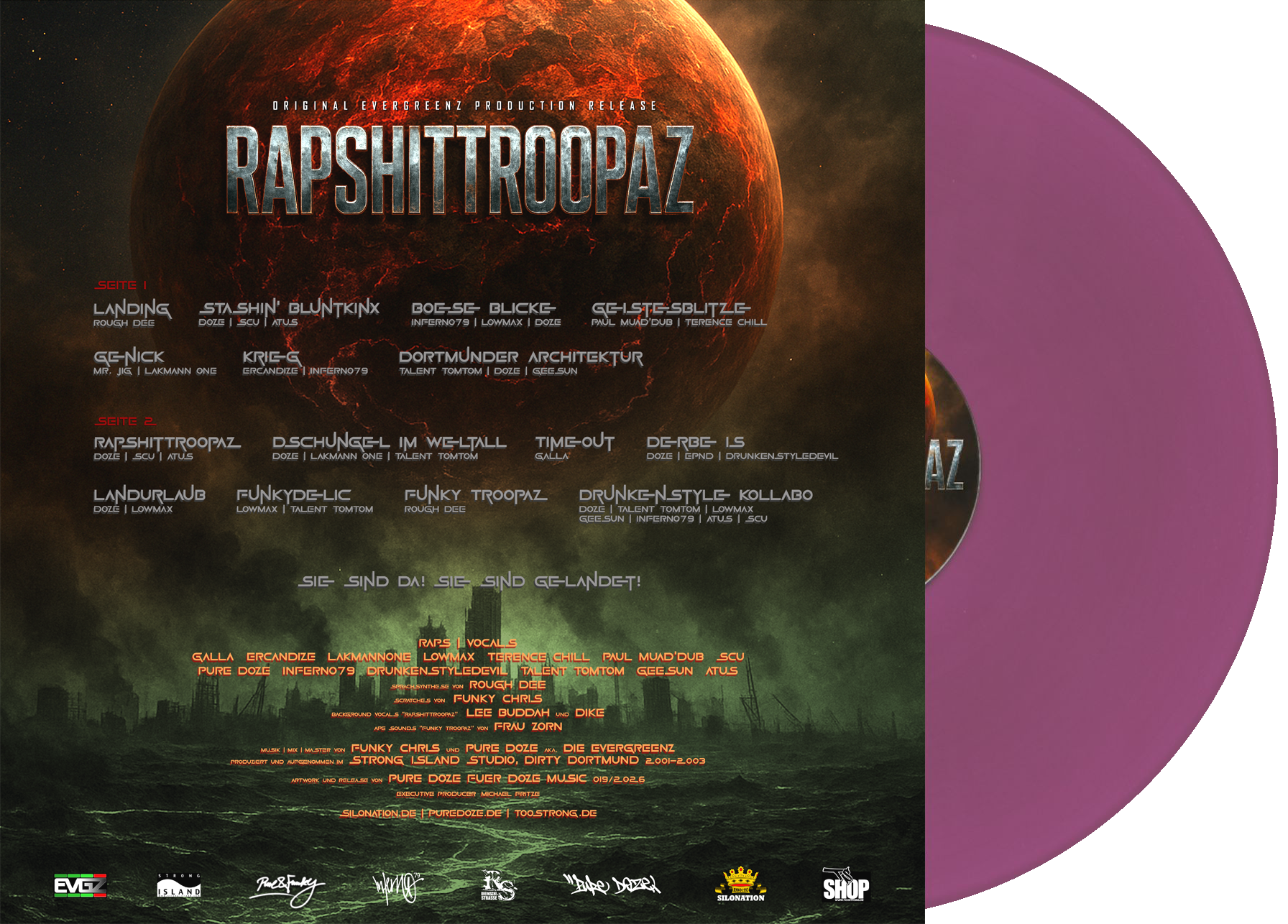 RAPSHITTROOPAZ - Die Evergreenz (PURPLE VINYL)