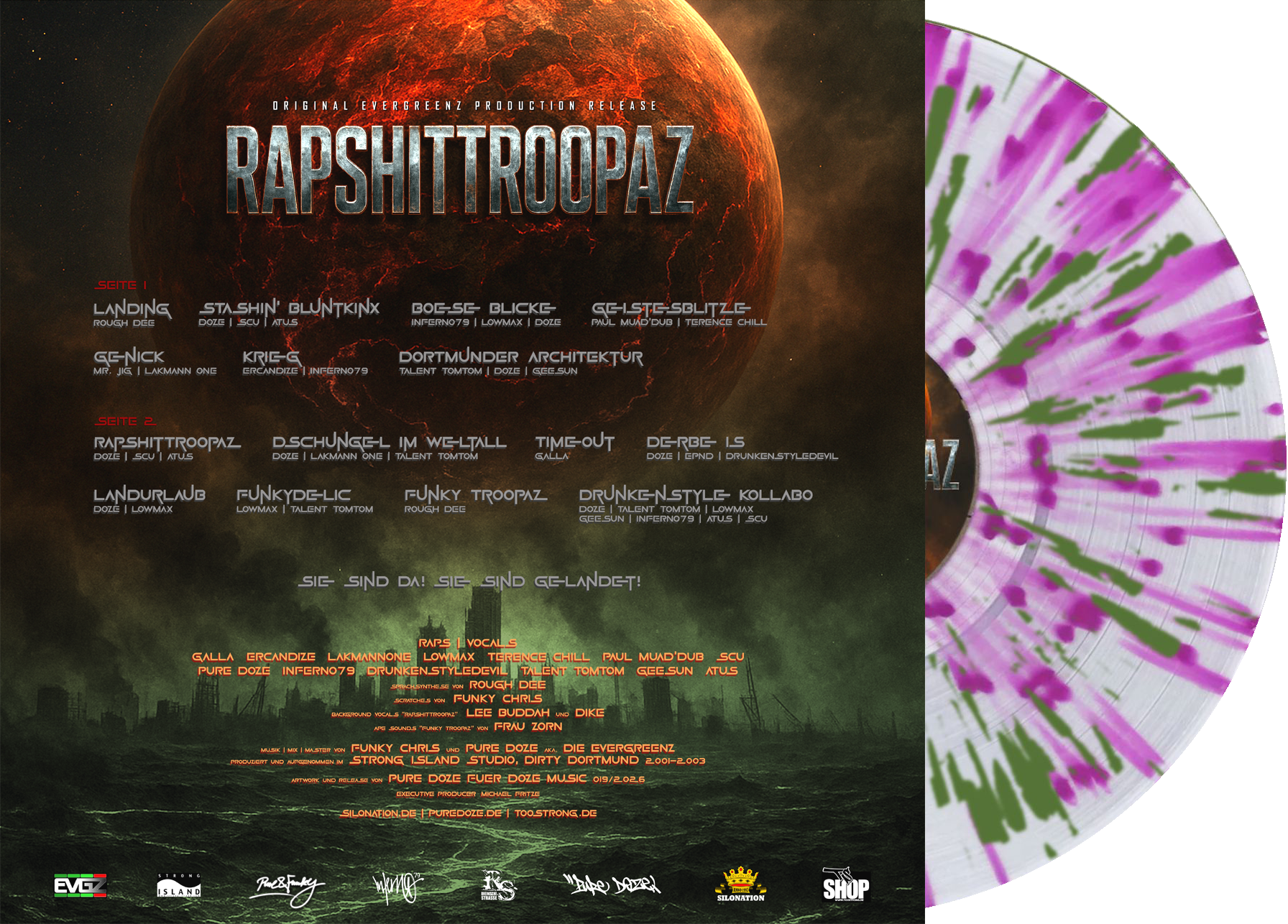 RAPSHITTROOPAZ - Die Evergreenz (SPLATTER VINYL)