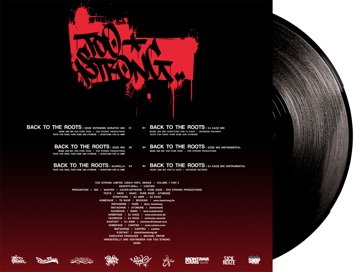 BACK TO THE ROOTS - Too Strong feat. Rano (Vinyl)