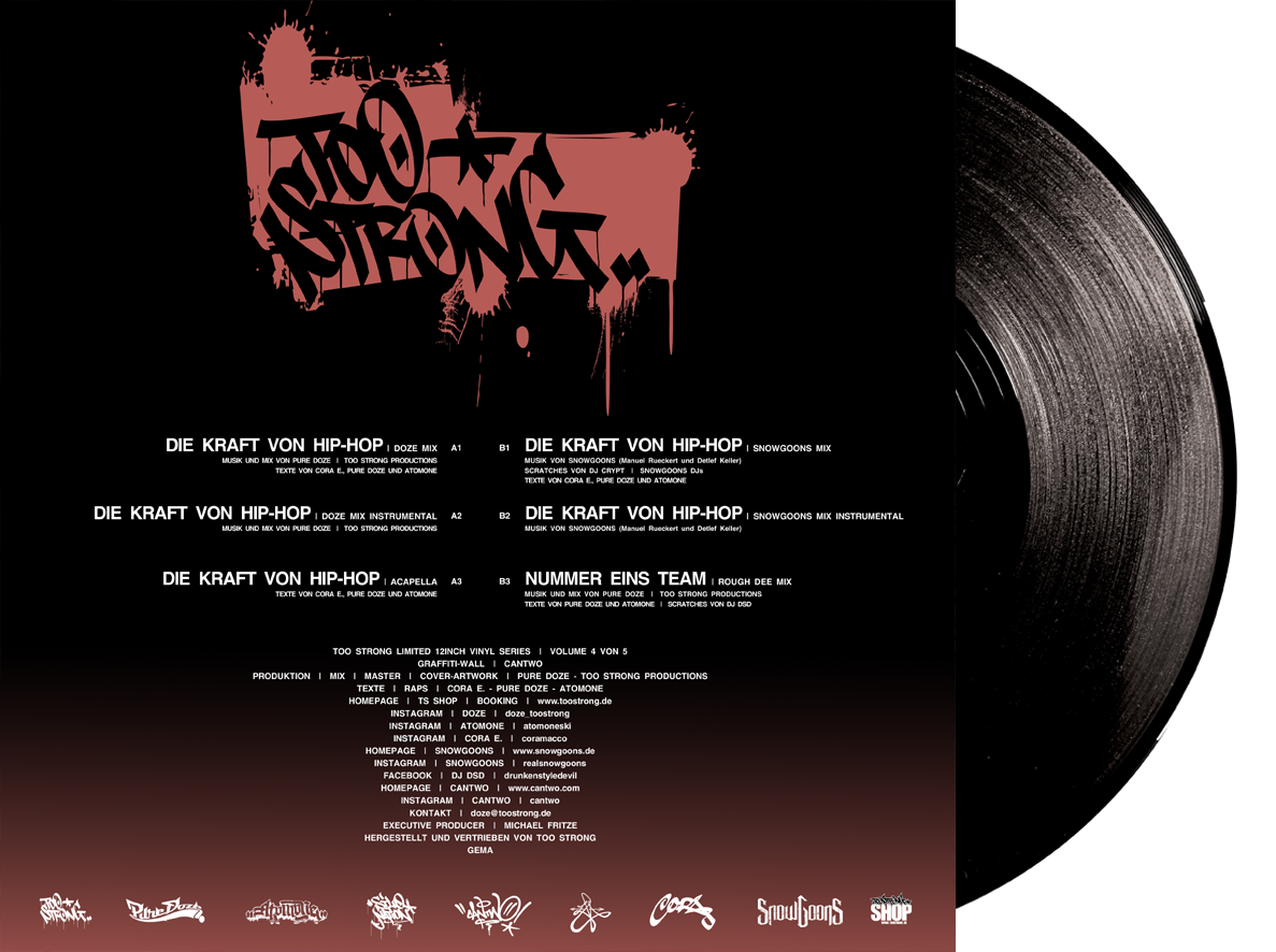 DIE KRAFT VON HIP-HOP - Too Strong feat. Cora E. (Vinyl)