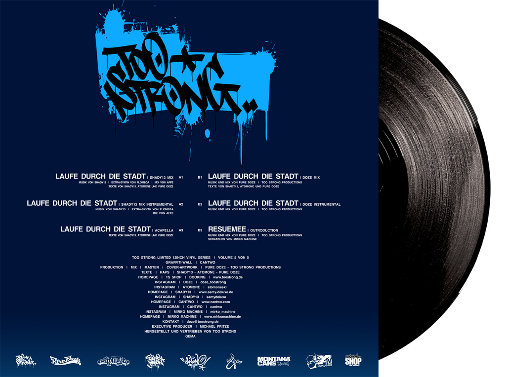 LAUFE DURCH DIE STADT - Too Strong feat. Shady 13 (Vinyl)
